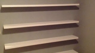 How to Build Sleek FreeFloating Wall Shelves [upl. by Eerual]