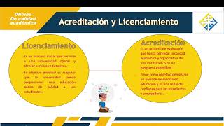 Video 9 Licenciamiento y Acreditación [upl. by Eilra586]