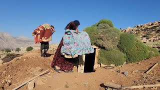 Documentary about the life of a nomadic woman with 3 children amp building a wooden hut in the desert [upl. by Haroldson]