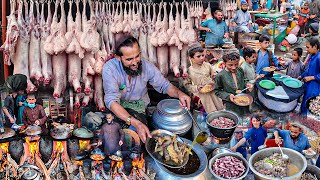 Breakfast in Afghanistan  Traditional Early morning street food  Liver fry recipe  Kabuli Pulao [upl. by Whitaker]