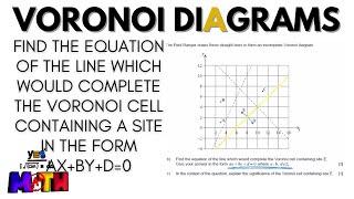 Mastering Voronoi Diagrams Finding Equations and Understanding Significance [upl. by Nehtiek]