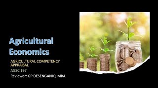 Intro to Agricultural Economics Lecture 1 [upl. by Zel566]