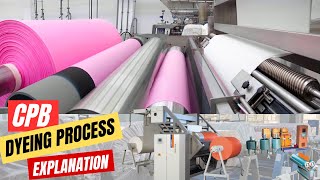 Cold Pad Batch CPB Dyeing Process  Step by Step explanation [upl. by Ailehpo]