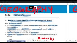 Geography Grade 10 The worlds ocean [upl. by Mano690]