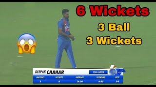 Deepak Chahar Bowling 6 Wickets  India vs Bangladesh 3rd t20 highlights 2019 [upl. by Amaryl949]