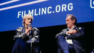 Julia Ducournau Vincent Lindon amp Agathe Rousselle on Titane  NYFF59 [upl. by Lomasi]