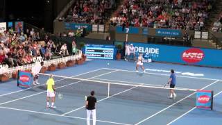 Mansour Bahrami highlights from World Tennis Challenge 2014 [upl. by Dorcea846]