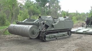 Uran6 Russias remotecontrolled mine clearance vehicle [upl. by Novyert89]