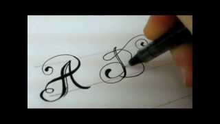 Fancy Letters  How To Design Your Own Swirled Letters [upl. by Nivag]