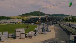 Aufbau der NÜSSLI Arena für das Eidgenössisches Schwing und Älplerfest Pratteln im Baselbiet [upl. by Yroggerg]