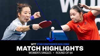 Ha Eun Yang vs Anna Hursey  WS R64  WTT Star Contender Goa 2024 [upl. by Cutlip]