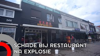 Schade bij Syrisch restaurant nadat vuurwerkbom explodeert [upl. by Ijnek]