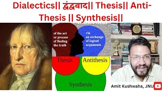 Dialectics द्वंद्ववाद Thesis AntiThesis  Synthesis amitkushwahajnuite [upl. by Olethea]