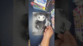 They asked me to draw Bendy Art drawing of Bendy drawing artist shorts sketch how bendy art [upl. by Aisela769]