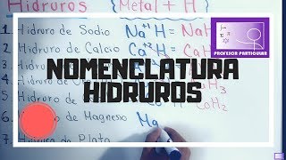 Nomenclatura quimica Hidruros  Química inorgánica [upl. by Mailand]