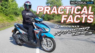 MODENAS KARISMA 125S PRACTICAL FACTS  PERFORMANCE FEATURES amp VALUE FOR MONEY  AFFORDABLE SCOOTER [upl. by Silverts]