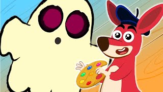 How to Draw a Ghost 👻  Halloween Videos for Kids  SuperZoo [upl. by Budd]