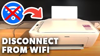 How to Disconnect HP Deskjet Printer From WiFi  Full Guide [upl. by Tare533]