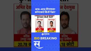 Vidhan sabha Election भाऊभाऊ रिंगणात कोणाकडे किती संपत्ती  Politics [upl. by Ellerehc]