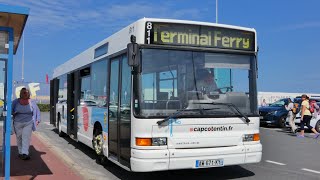 CAP COTENTIN LIGNE COMPLÈTE HeuliezBus GX317 N°811 Navette Terminal Ferry [upl. by Gayleen298]