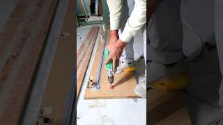 Door staphner fitting process  band shutter Ko Sidha kaise karen woodworking shortvideo [upl. by Eustashe]