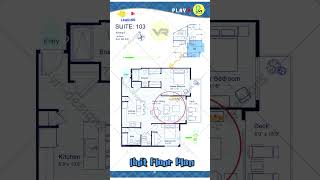 Unit Floor Plan Apartment Design Ideas 2BHK Home 948 SqFt 103 floorplanhouseplanapartment [upl. by Radack82]