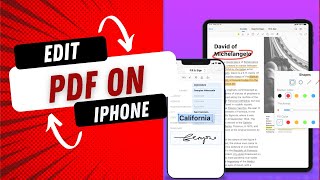 How to Edit PDF for free on iPhone  Edit PDF on iPhone [upl. by Rickert]