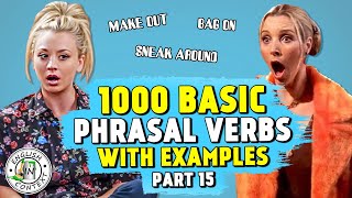 1000 BASIC PHRASAL VERBS  PART 15  Make Out Bag On [upl. by Martina]