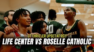 Roselle Catholic Gets Tested vs Life Center 👀 OT Thriller Ends On Buzzer Beater 🎥🍿 [upl. by Koorb]