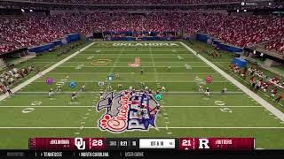 S2 Peach Bowl Rutgers v Oklahoma [upl. by Jacky556]