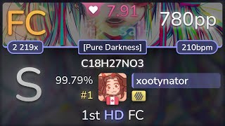 79⭐ xootynator  Team Grimoire  C18H27NO3 Pure Darkness HD 9979 1 780pp FC  osu [upl. by Amasa]