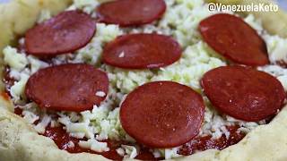 LA MEJOR RECETA DE PIZZA CETOGÉNICA QUE VAS A PROBAR  KETO DIET  PIZZA QUEMAGRASA [upl. by Melli]