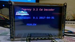 Morse Decoder 40 WPM test Teensy 36 TFT 320x480 [upl. by Adnanref458]