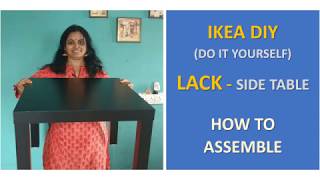 IKEA DoItYourself Furniture  LACK Side Table  How to Assemble [upl. by Ehling]