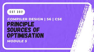 Principal Sources of Optimization Function Loop  CST302  CD MODULE 5  KTU  Anna Thomas  SJCET [upl. by Berke]