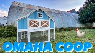 OMAHA CHICKEN COOP BARN 🐓  First Look Assembled amp Barn Kittens [upl. by Schlessinger355]