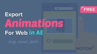 How to use BodyMovin to export animations for web To SVGJSONHTML After Effects Tutorial [upl. by Eluj]