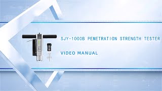 SJY1000B Penetration Strength Tester Operation Video [upl. by Nawram]