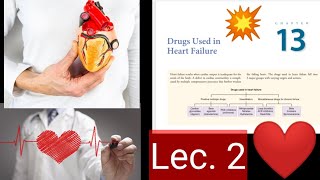 DRUGS USED IN HEART FAILURE  Chap 13 Lecture 2 🌹 🌹 🌹 Mini katzung pharmacology [upl. by Llerral]