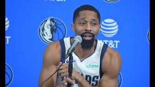 Spencer Dinwiddie Full Interview Dallas Mavericks Media Day 2024 [upl. by Darrell924]