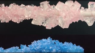 DIY ROCK CANDY LARGE CRYSTALS Sugar Sticks HOW TO COOK THAT Ann Reardon [upl. by Llednar]