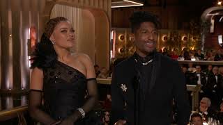 Andra Day amp Jon Batiste Present Best Score – Motion Picture I 81st Annual Golden Globes [upl. by Isabella484]