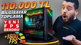 110000 TL CANAVAR OYUN BİLGİSAYARI  1600 FPS REKOR CSGO ULTRA BENCHMARK [upl. by Minette]