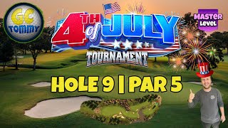 Master QR Hole 9  Par 5 ALBA  4th of July Tournament Golf Clash Guide [upl. by Nidnerb]