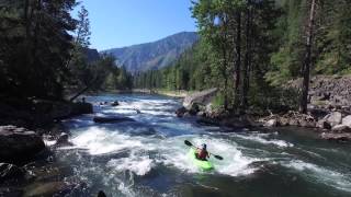 Leavenworth Washington Whitewater Kayaking Tumwater Canyon on The Wenatchee River [upl. by Yralih]