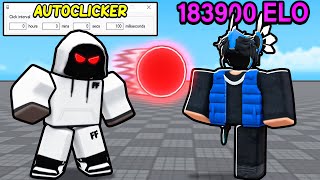 AUTOCLICKER Vs 1 PLAYER In Blade Ball [upl. by Baird553]