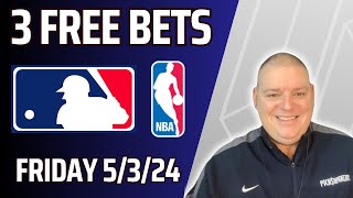 Friday 3 Free Picks amp Betting Predictions  5324 l Picks amp Parlays l mlbbets [upl. by Yldarb]