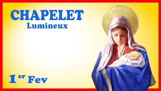 CHAPELET 🙏 Jeudi 1er Février  Mystères Lumineux [upl. by Aihsela]