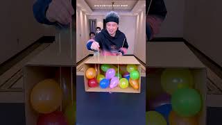 Balloon Popping Challenge Screaming The Whole Time So ExcitingChristmas Funnyfamily Partygames [upl. by Ansilma]