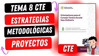 PASO A PASO TEMA 8 ESTRATEGIAS METODOLÓGICAS DIFERENTES A LOS PROYECTOS [upl. by Lanni411]